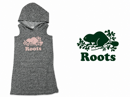 ROOTS Girls Grey Dress - Size 5T