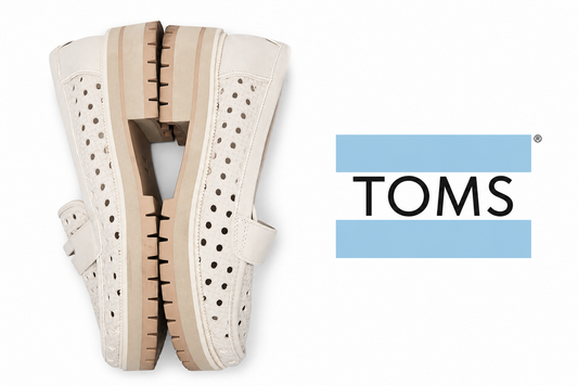 TOMS Cara Loafer Embossed Perforated Size 10