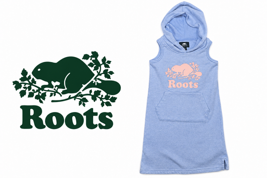 ROOTS Girls Blue Dress - Size 5T