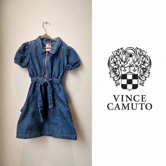 VINCE CAMUTO Girls Denim Shirt Dress ~ 6X