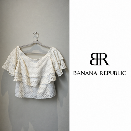 BANANA REPUBLIC Lace Off-Shoulder Top XS