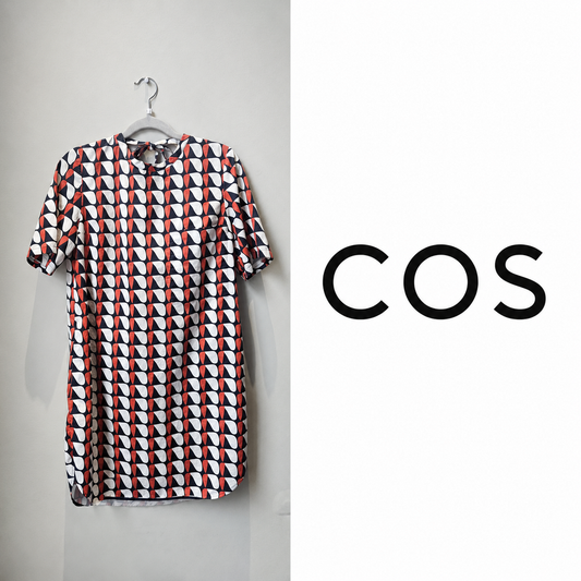 COS Printed Shift Dress - Size 4