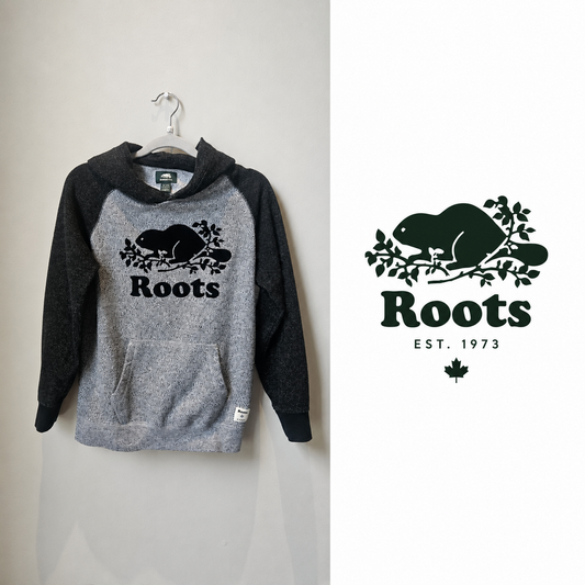 ROOTS Kids Salt & Pepper Hoodie XL 11-12 Years
