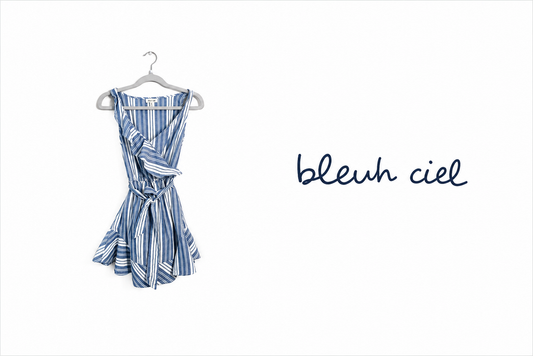 BLEUH CIEL Ciel Striped Sleeveless Dress XS