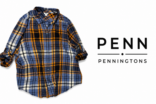 PENN PENNINGTONS Plaid Button Front ~ Size 2X