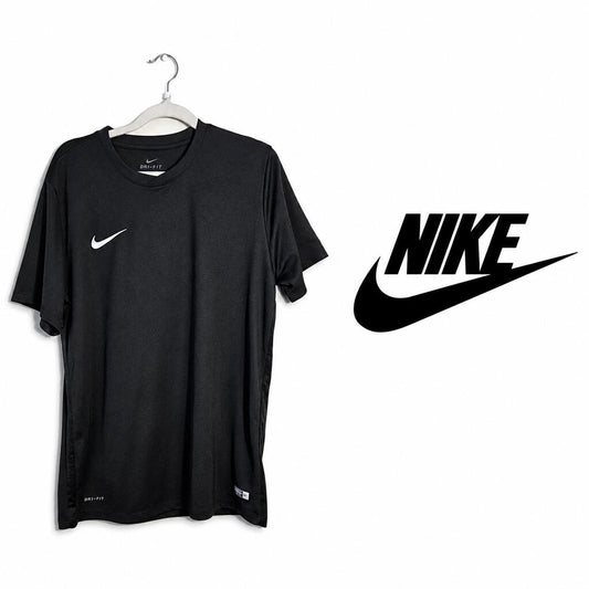 NIKE Dri-FIT Black Performance Training T-Shirt Men's ~ Large