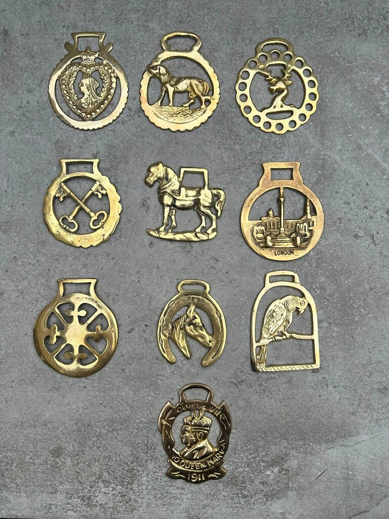 Brass Horse Saddle Decoration
