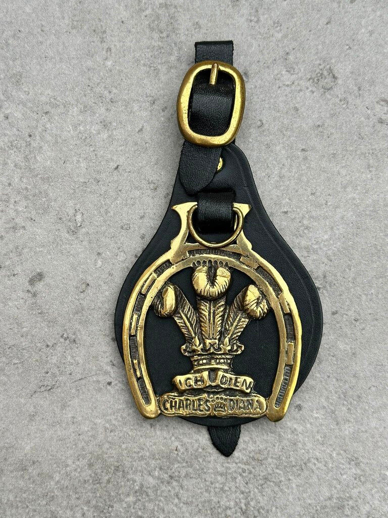 Royal Wedding Leather Brass Tag