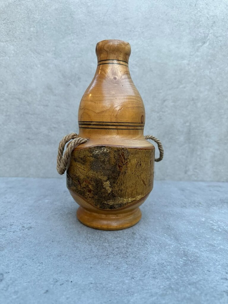 Wooden Gourd Flask