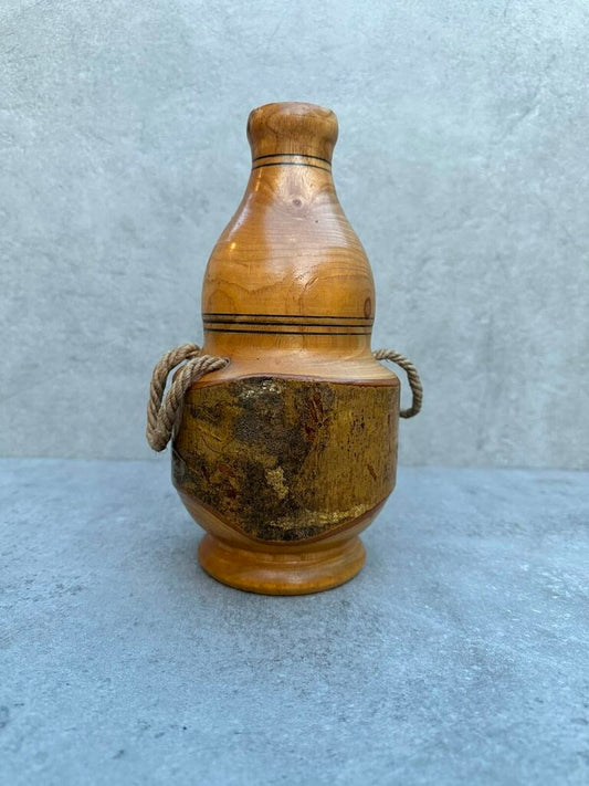 Wooden Gourd Flask