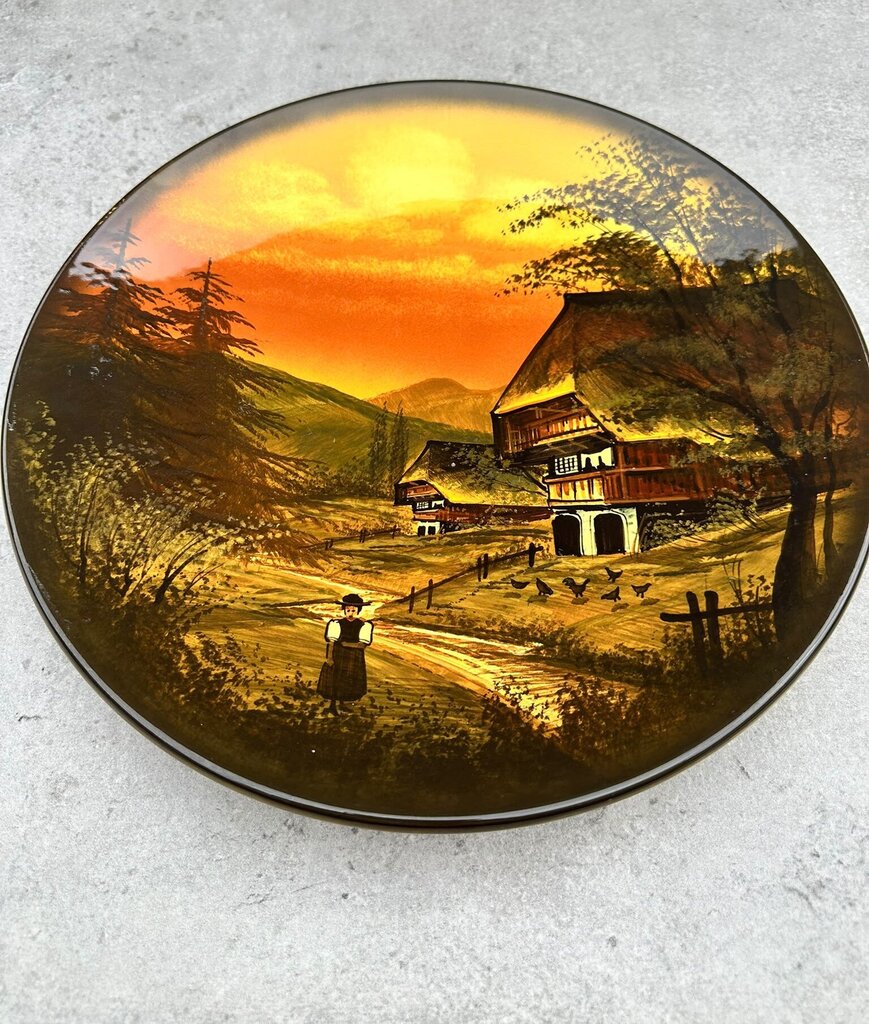 German Majolica Decorative Wall Plate