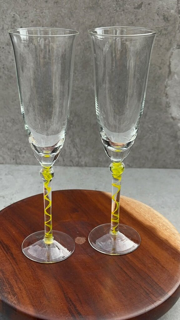 Flutes - Yellow Optic Ribbon (2 pcs)