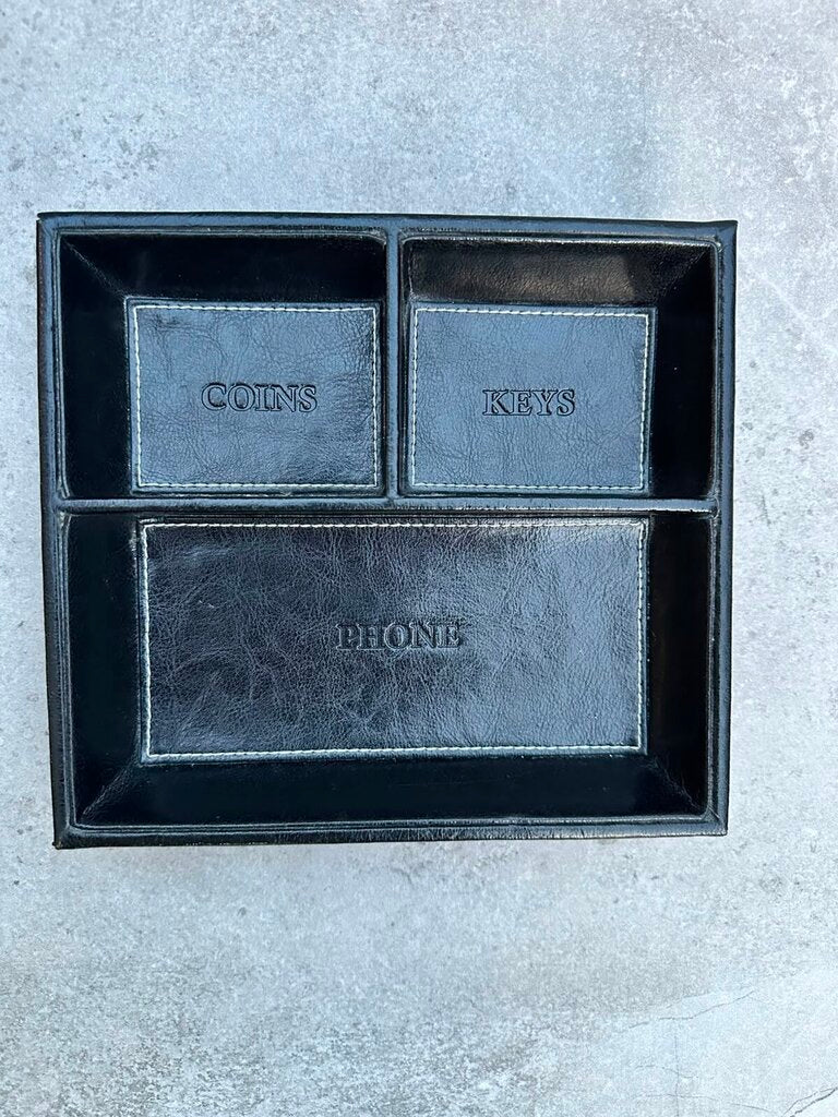 Faux Leather Valet