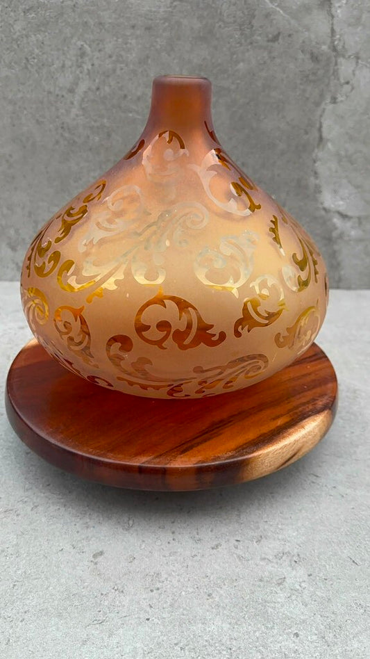 Amber Round Vase