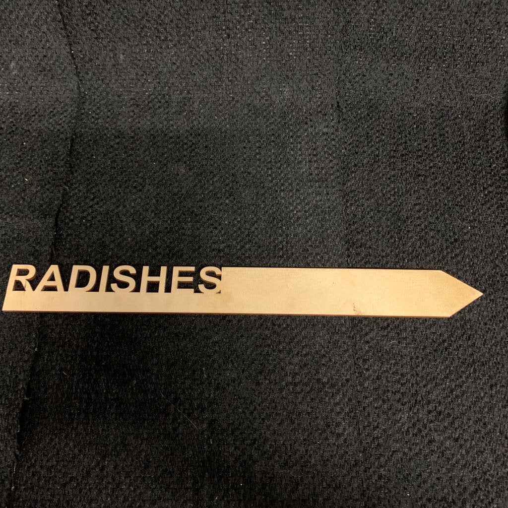 LG VEGGIE GARDEN MARKERS~RADISHES