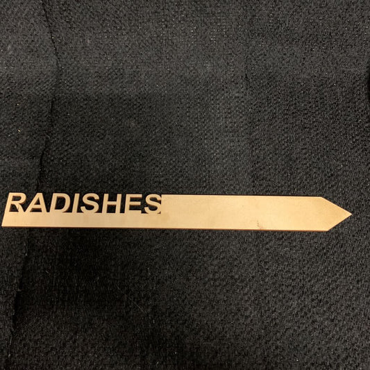 LG VEGGIE GARDEN MARKERS~RADISHES