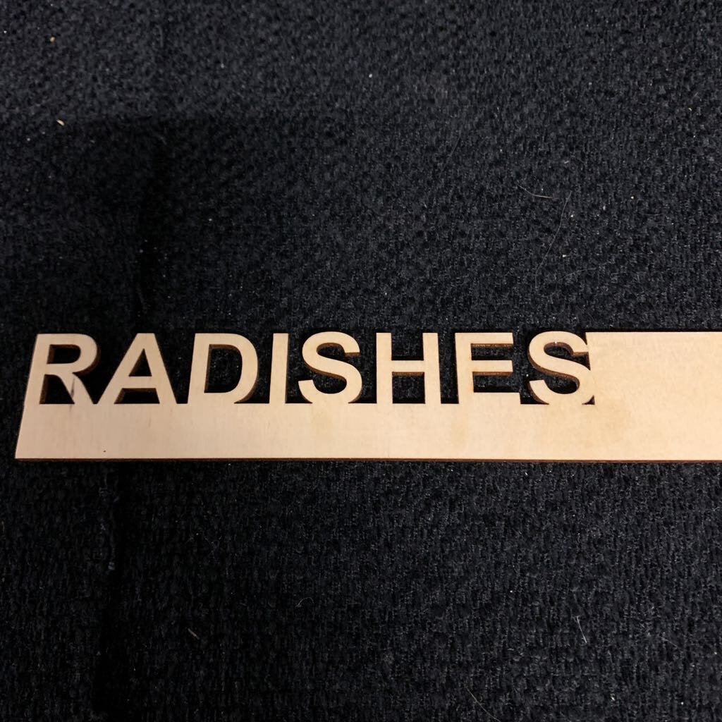 LG VEGGIE GARDEN MARKERS~RADISHES