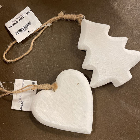 ANTIQUE WHITE ORNAMENT