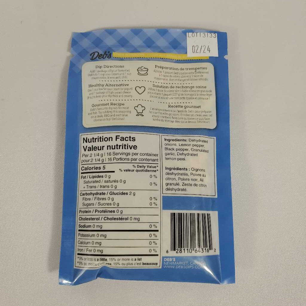 LEMON PEPPERCORN DIP