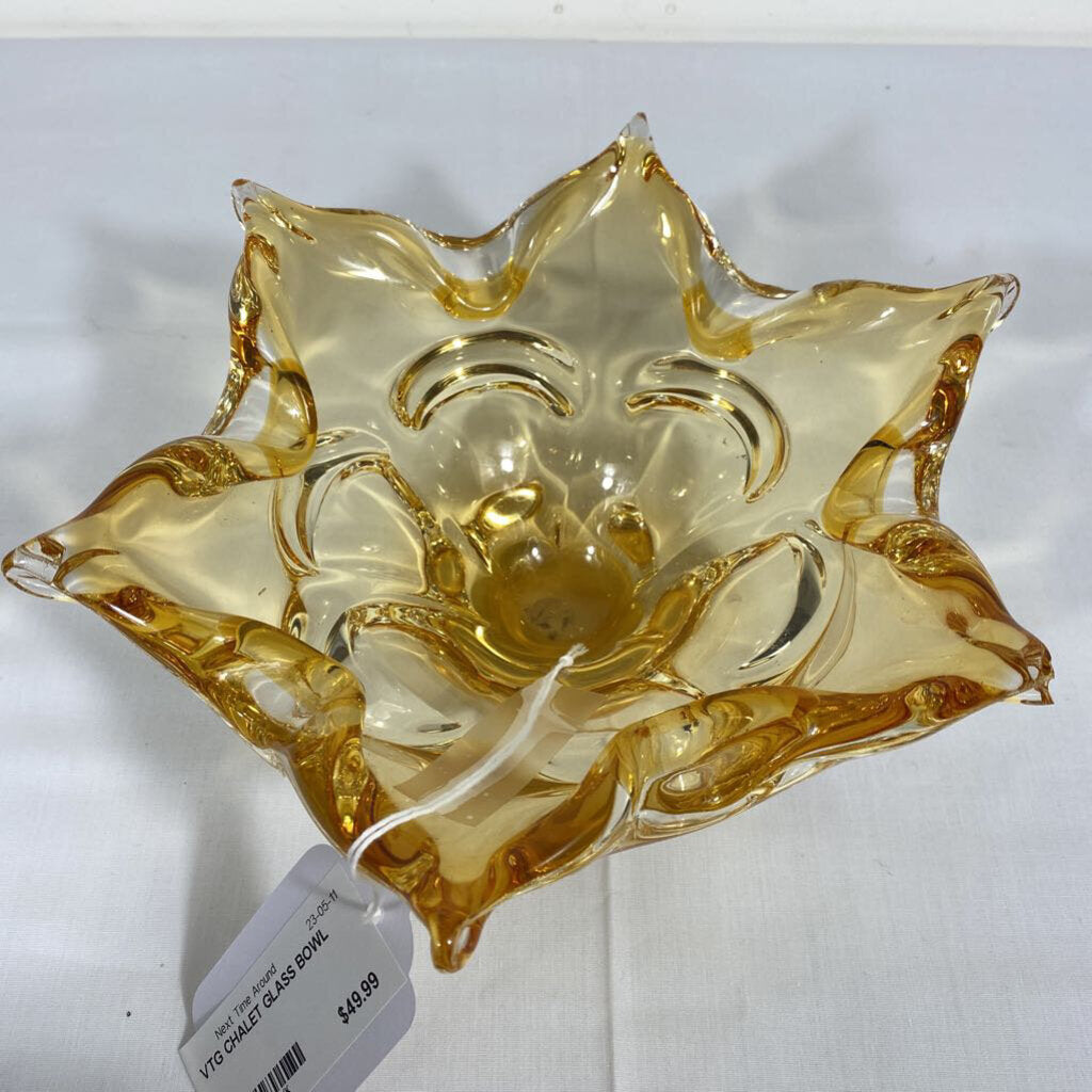 VTG CHALET GLASS BOWL