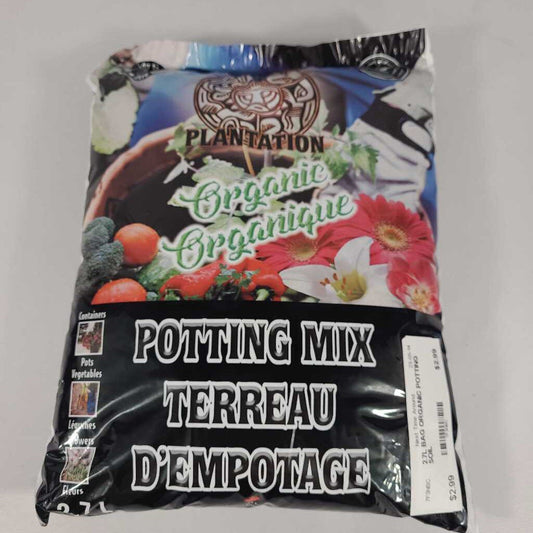 2.7L BAG ORGANIC POTTING SOIL