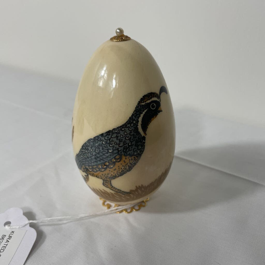VTG EGG WITH BIRD TRANSFER