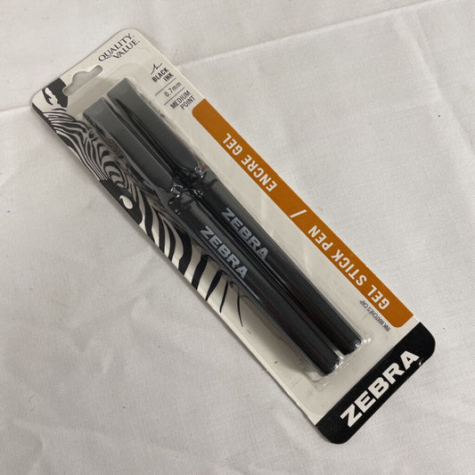 2-PACK ZEBRA GEL STICK PENS - BLACK