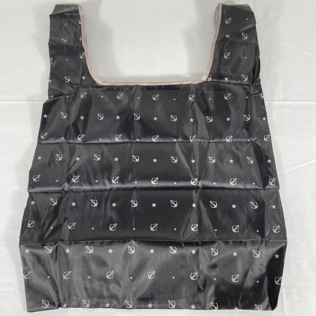 ECO-FRIENDLY FOLDING BAG - BLACK ANCHOR