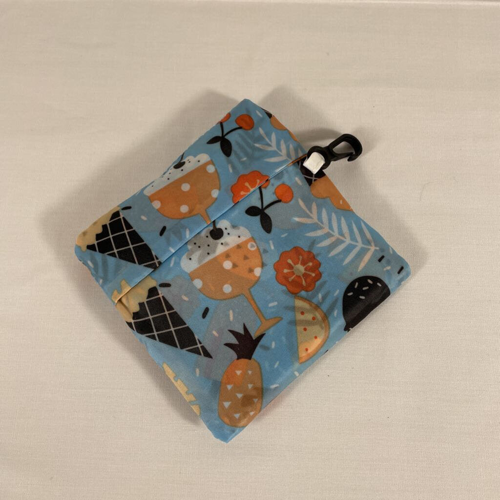 ECO-FRIENDLY FOLDING BAG - BLUE ICECREAM
