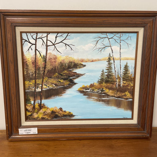 FRAMED ORIGINAL P. LEHMAN PAINTING