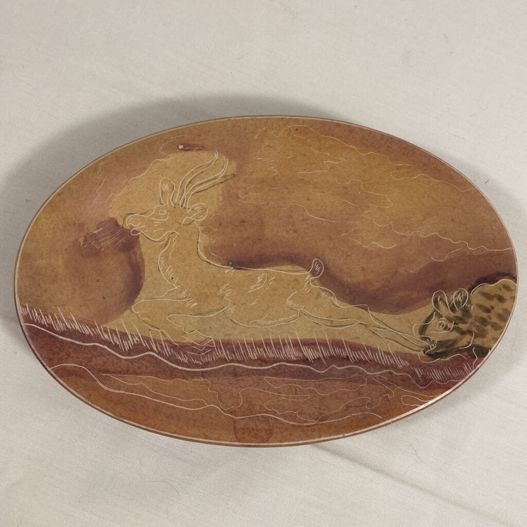 HAND CARVED SOAPSTONE DISH