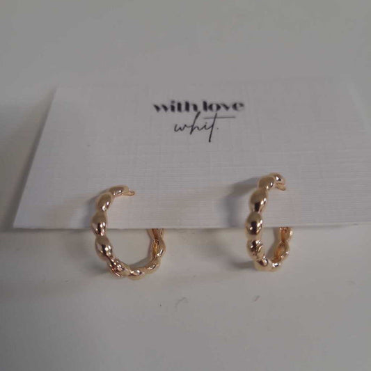 GOLD RIPPLE HOOP