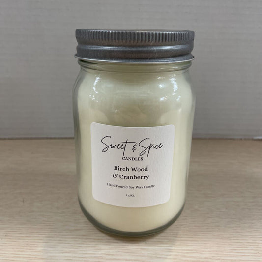 14OZ BIRCH WOOD & CRANBERRY