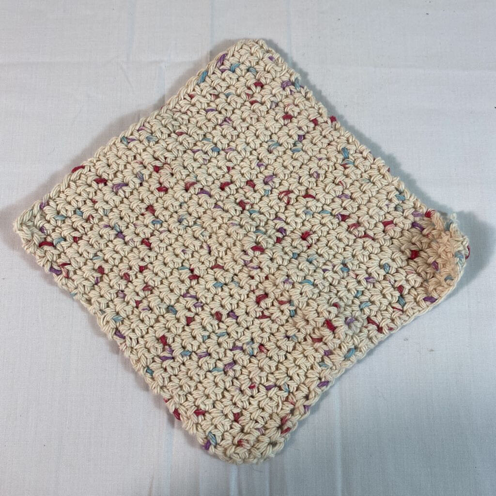 100% COTTON CROCHET DISHCLOTH
