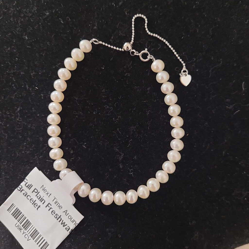 Full Plain Freshwater Pearl Bracelet