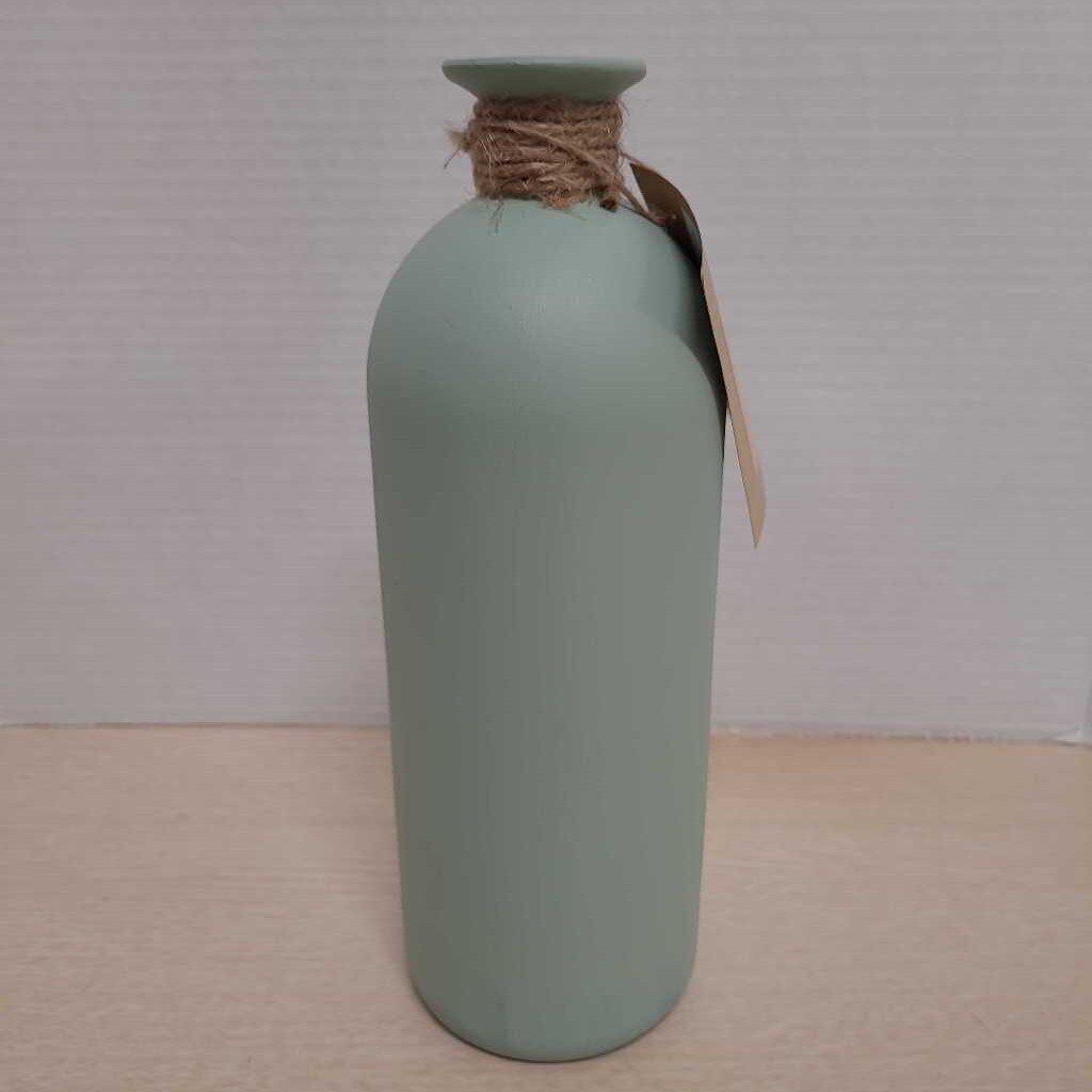 Hand Painted Turquoise Vase