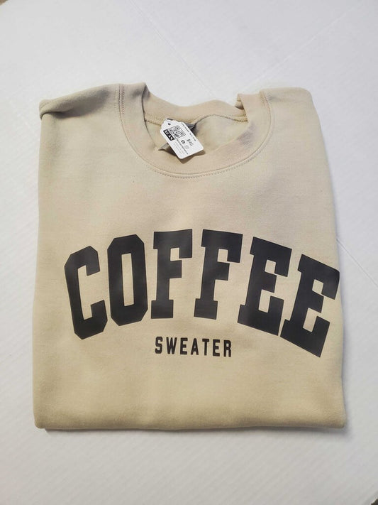 Coffee Sweater-Sand-XLarge