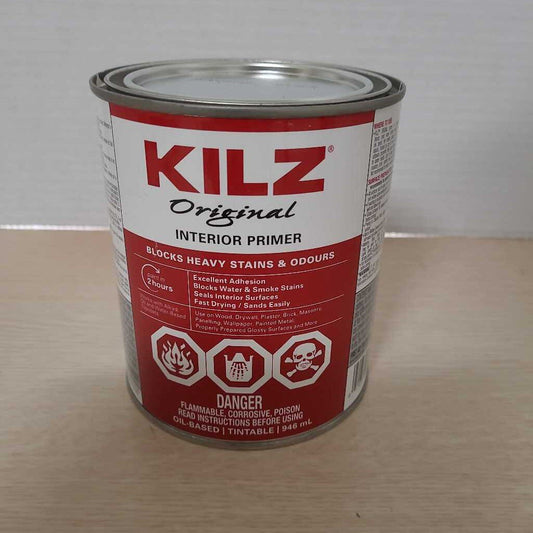 KILZ INTERIOR PRIMER - WHITE - QUART