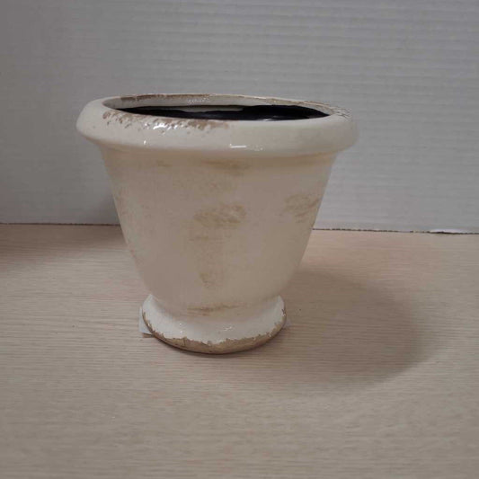 Rustic Cream Flower Pot