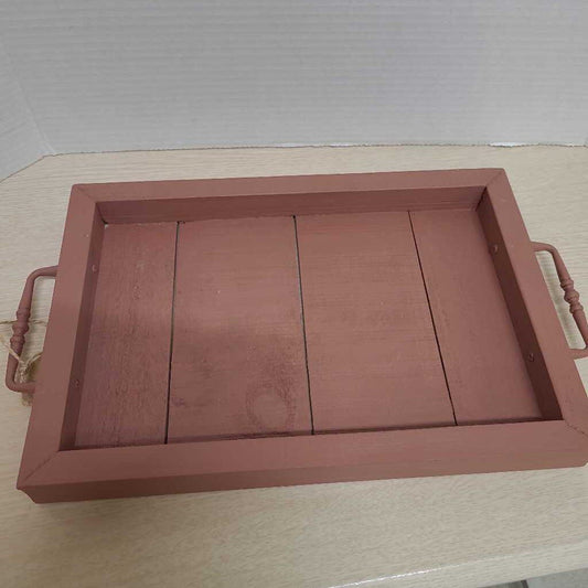 Pink Wood Tray