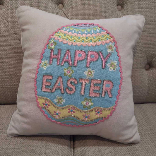 PIER 1 HAPPY EASTER PILLOW