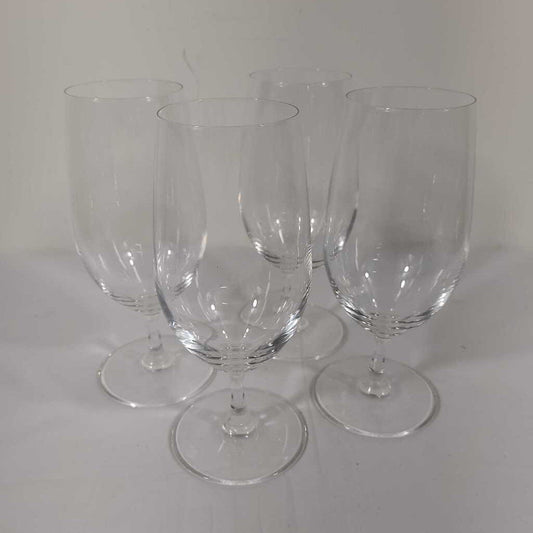 s/4 LUCARIC CRYSTAL RED WINE GLASSES