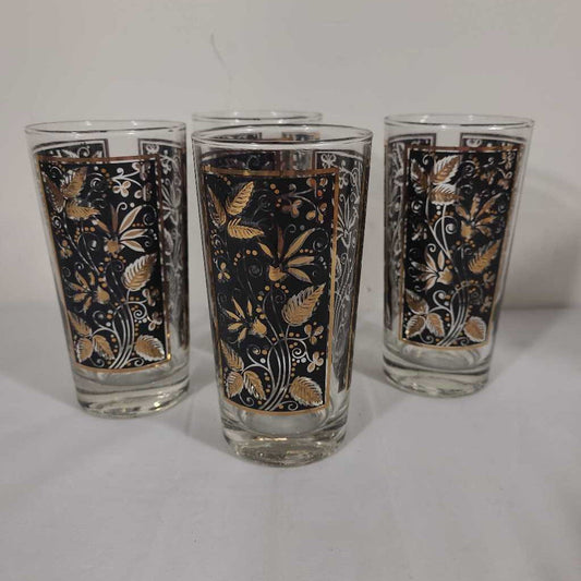SET/4 VTG LIBBEY 12OZ HIGHBALL GLASSES