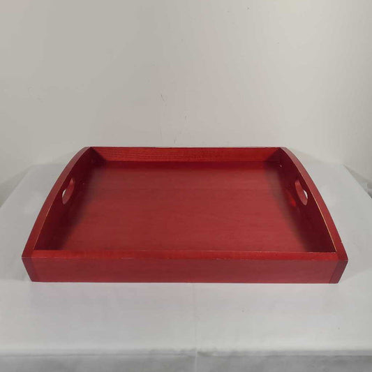 RED WOOD TRAY
