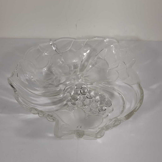FROSTED GLASS FRUIT BOWL