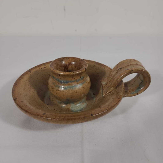FINGER LOOP POTTERY CANDLE STICK