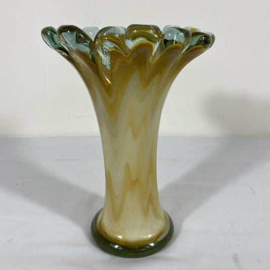 VINTAGE MCM BLOWN ART GLASS VASE