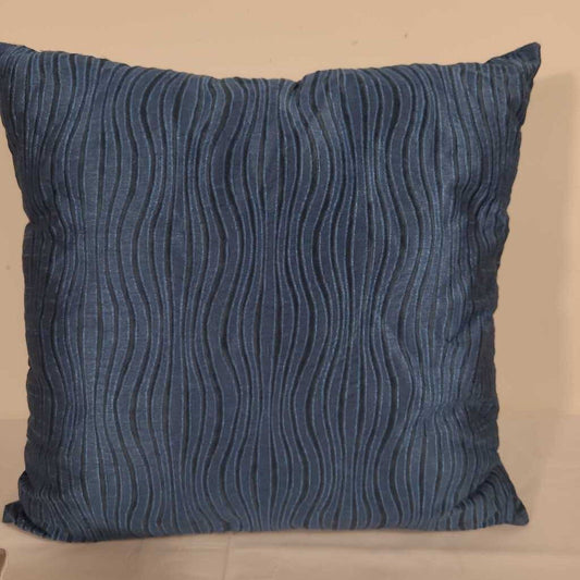 BLUE SATIN PILLOW