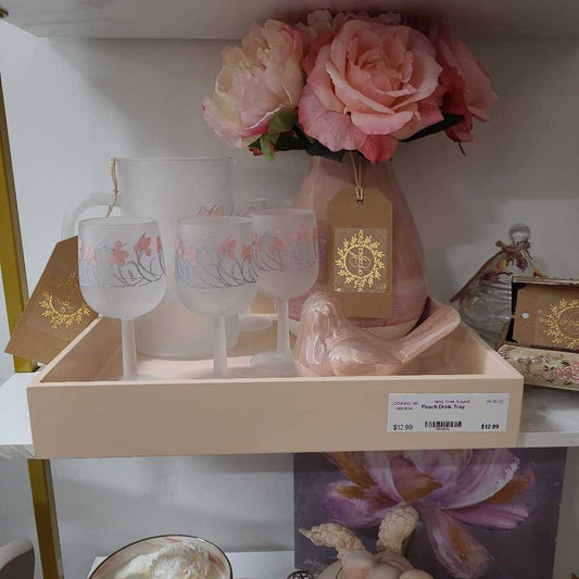 Peach Drink Tray