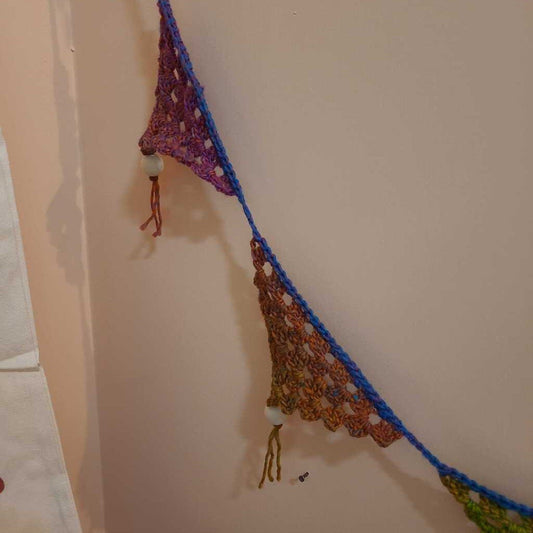 80" CROCHET BUNTING BANNER